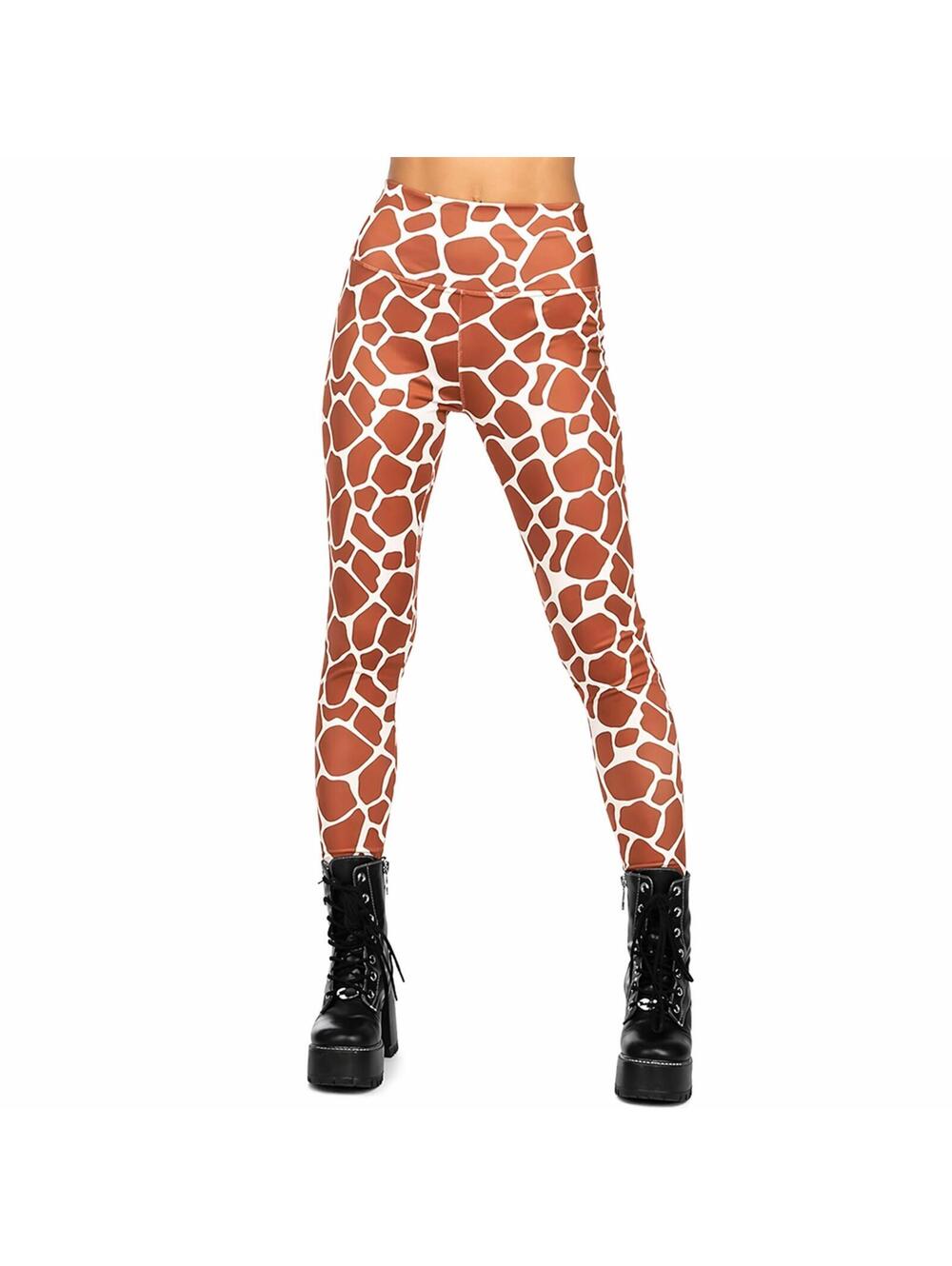 NWT Tipsy Elves Giraffe Leggings Women's Size Large